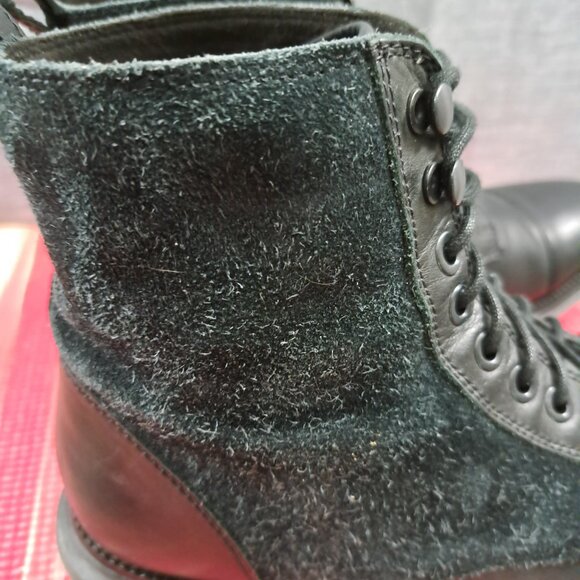 Cole Haan Mens Original Grand OS Cap Toe Laced Boots Black Leather Sz 10.5M - Picture 8 of 13